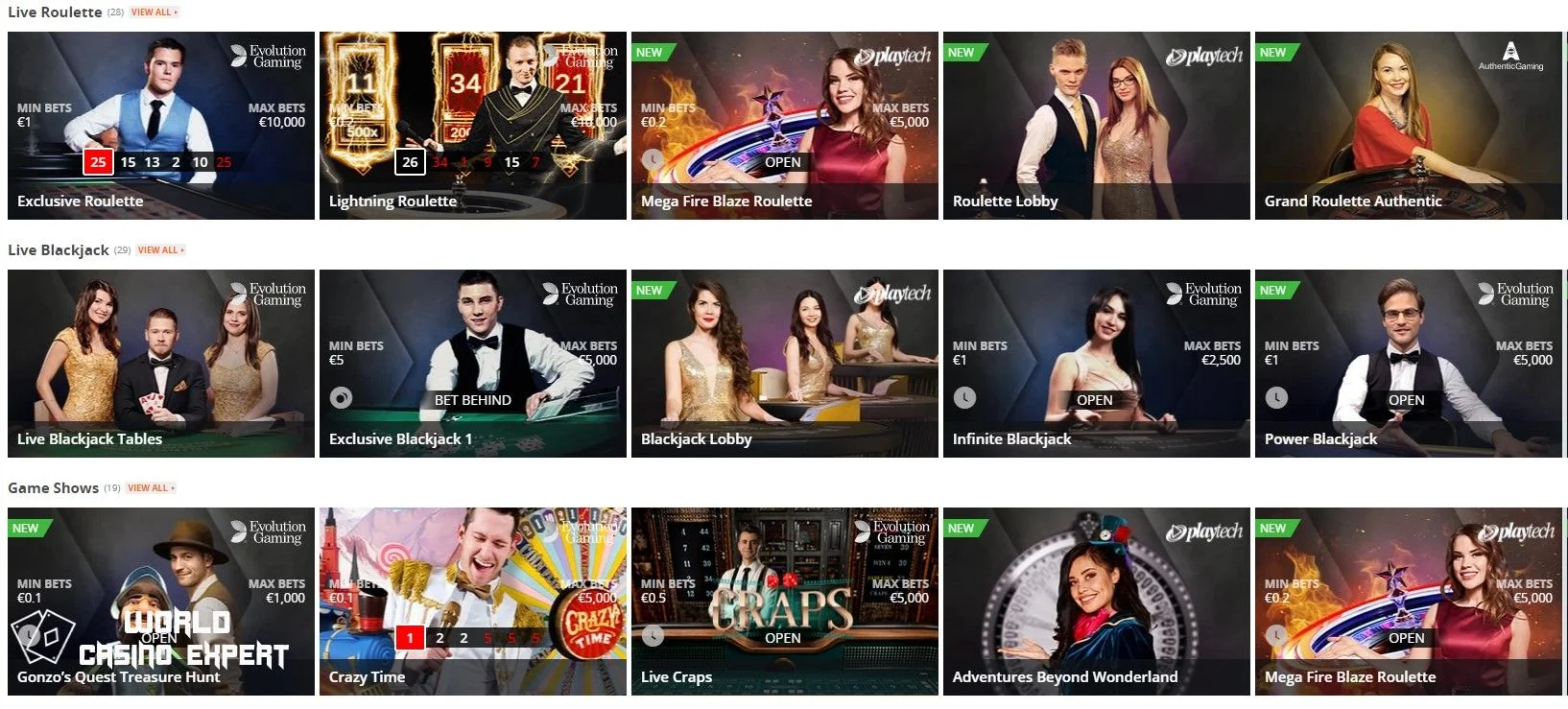Live Cazinou Betsson | World Casino Expert Romania