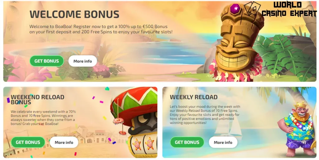 BoaBoa Casino Bonusuri și promoții | World Casino Expert Romania