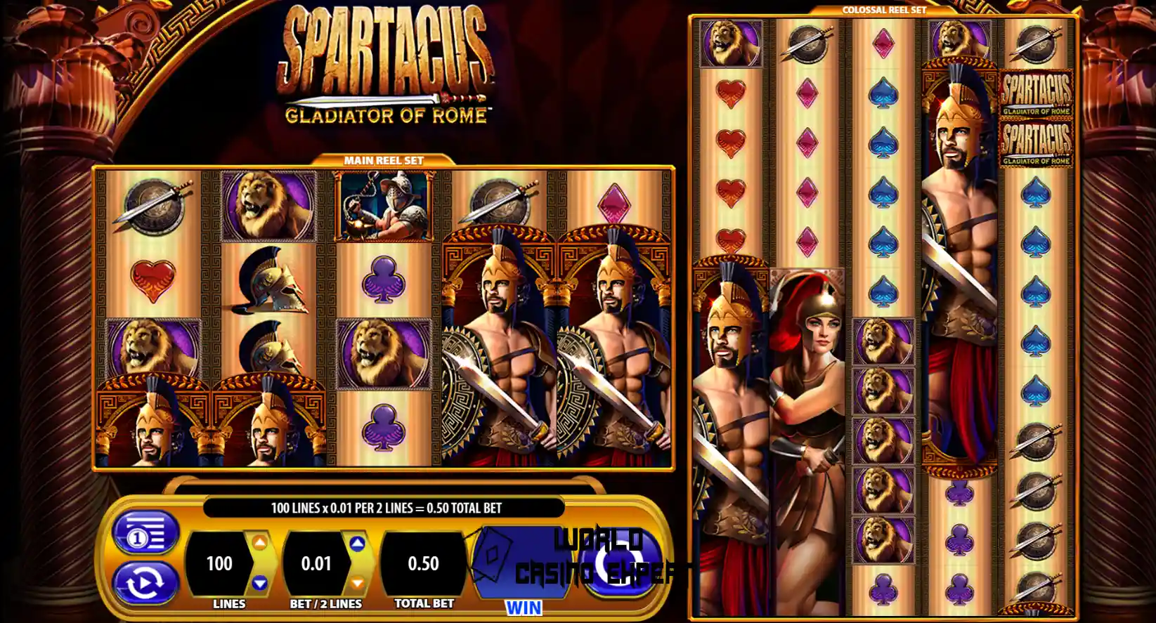 Simboluri ale slotului Spartacus | World Casino Expert Romania