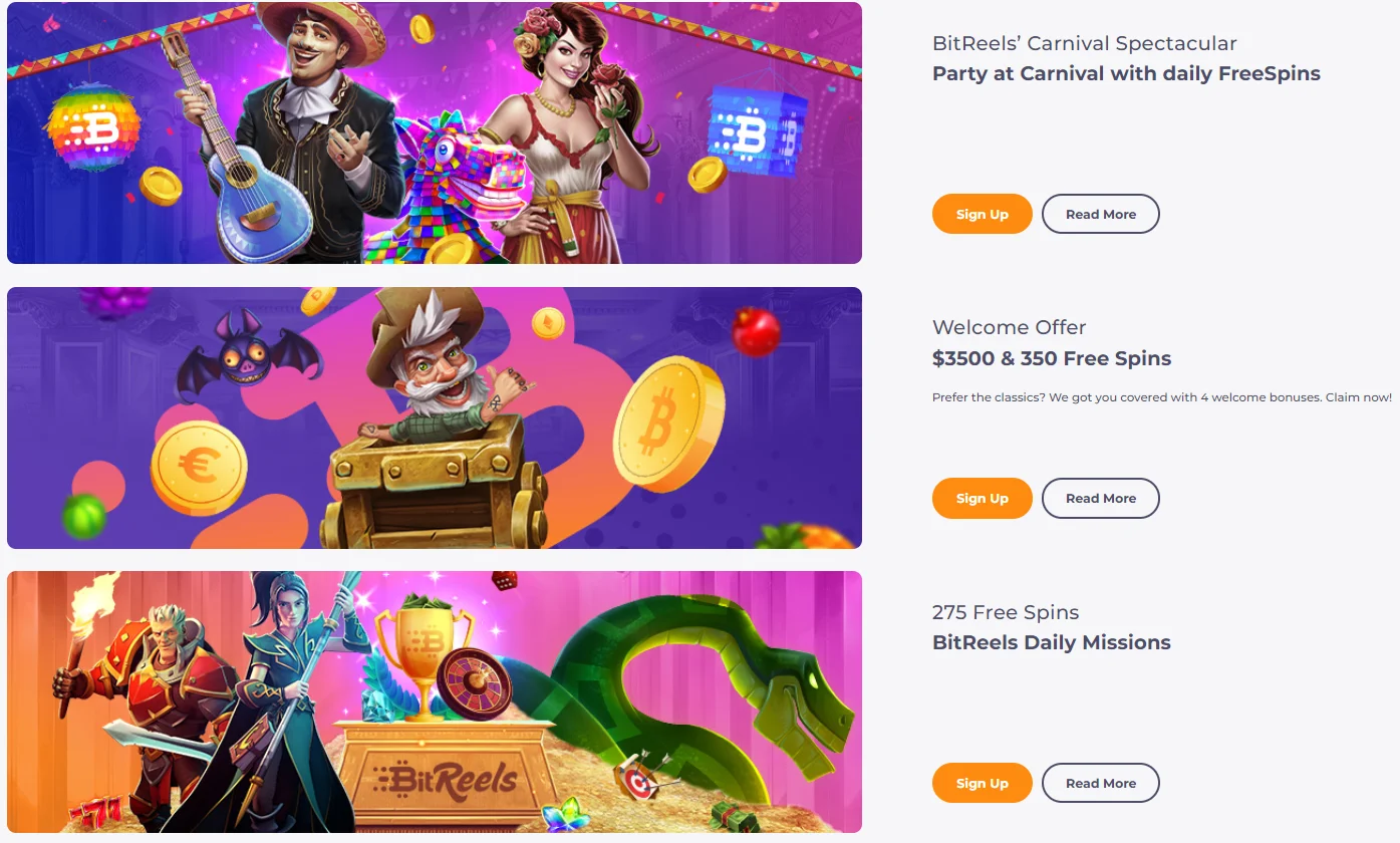 Bonus Bitreels Cazinou Online