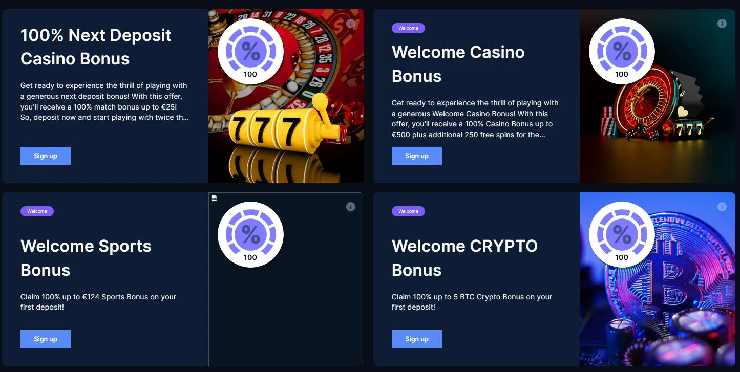 Cazinou online BitBet24 - Bonusuri și promoții