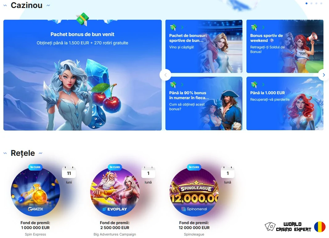 Bonusuri și promoții la Ice Casino