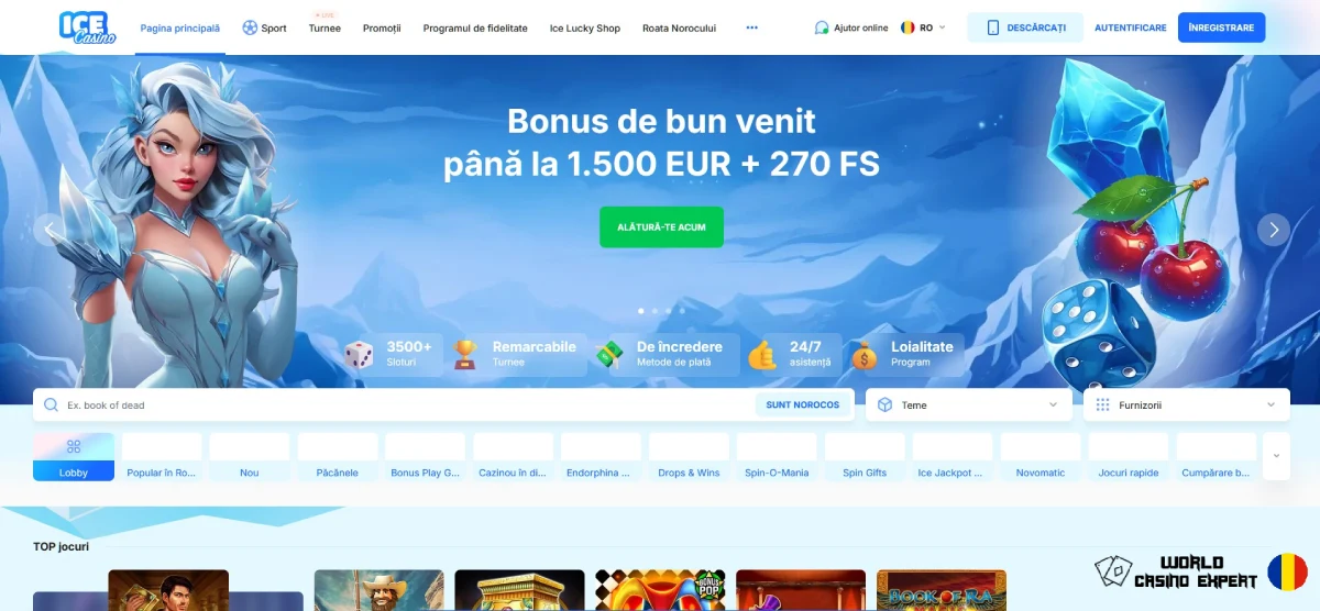 Recenzie Ice Casino (World Casino Expert România)