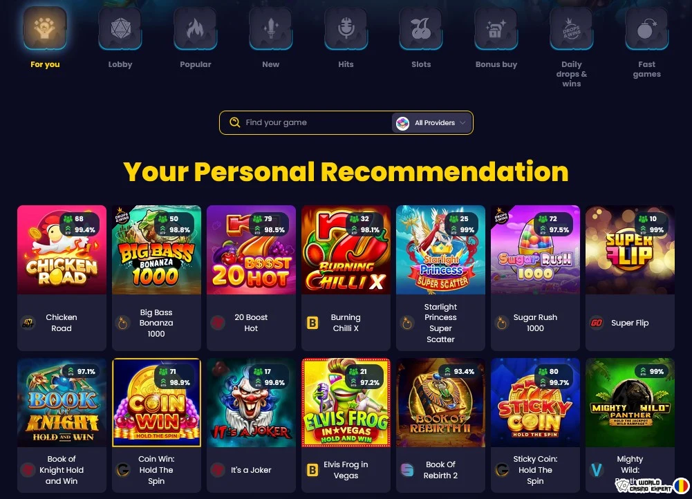 Jocuri de cazino SlotsGem și furnizori de software