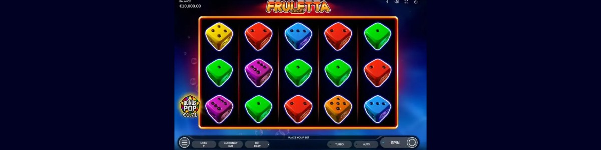 Joacă Fruletta Dice – recenzie, bonusuri | World Casino Expert România