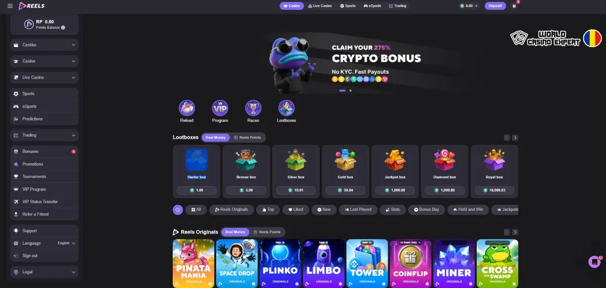 Reels Casino România: recenzie, bonusuri și condiții de retragere